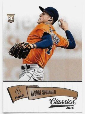 2014 GEORGE SPRINGER Panini Classics Rookies Rookie Card RC #167